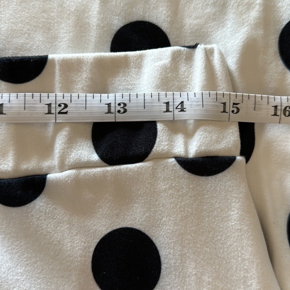 Black/Off-white Polka Dot skirt by Sweet Modesty. Fully lined. Size M. - Picture 5 of 7
